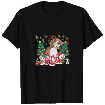 Discover English Foxhound Funny Christmas Dog T-Shirts