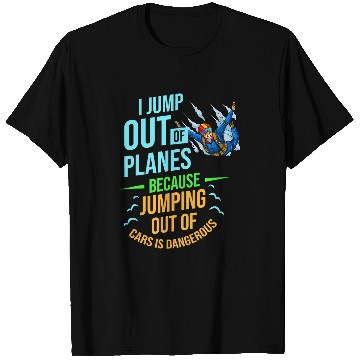 Discover Skydiving Gift Parachuting Skydiving Gift Parachute Jump T-Shirts