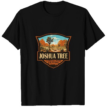 Discover Joshua Tree National Park Illustration Retro Badge T-Shirts