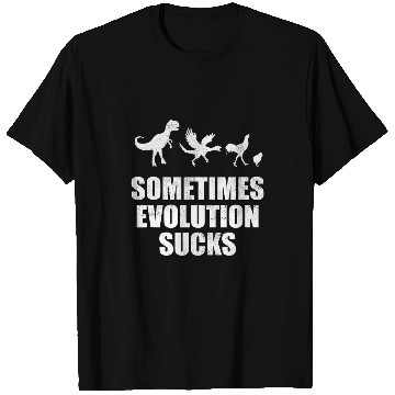 Discover Evolution Sucks Humour Funny Saying Nerd Student T-Shirts