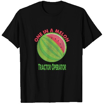 Discover Tractor driving One in a Melon Tractor Operator Watermelon Retirement T-Shirts