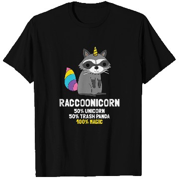 Discover Raccoonicorn Trash Panda Raccoon Unicorn T-Shirts