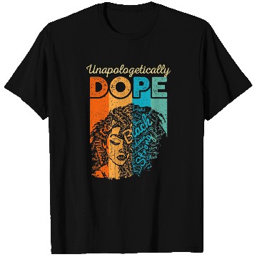 Discover Unapologetically Dope Afro African American Christmas Funny T-Shirts