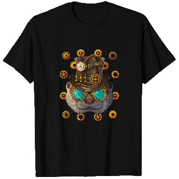 Discover Otters Steampunk Otter Medieval Victorian Steam Powered Animal T-Shirts