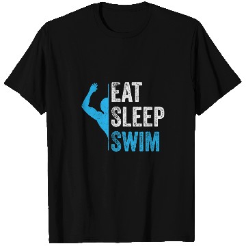 Discover Swimming Pool Eat Sleep Swim Summer Swimming T-Shirts