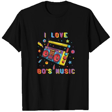 Discover 80s Theme Record Player Retro Era vintages 80s Music Lover 21 T-Shirts