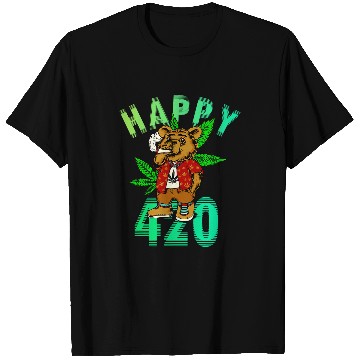 Discover Funny Bear Happy 420 Teddy Cute Bears T-Shirts