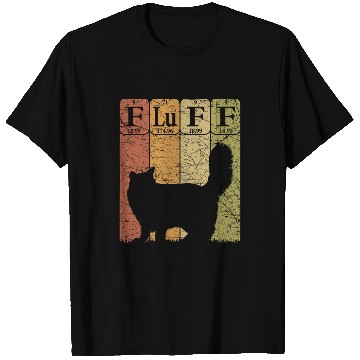 Discover Fluff Cat Periodic Table Elements Cat Lover Cat Scientist T-Shirts