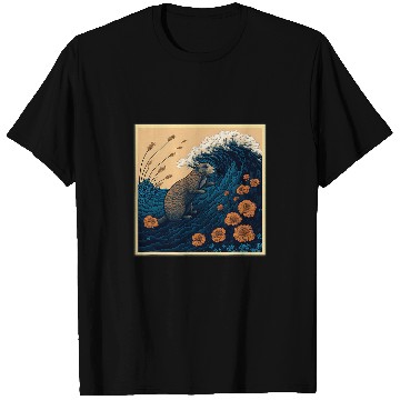 Discover Surrealism Japanese Painting Groundhog T-Shirts