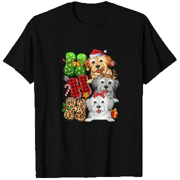 Discover Dog Havanese Christmas Ho Ho Ho Havanese Dog For Dog Lover Funny Xmas T-Shirts