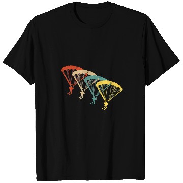 Discover Skydiving Gift Retro Skydiving Parachute T-Shirts