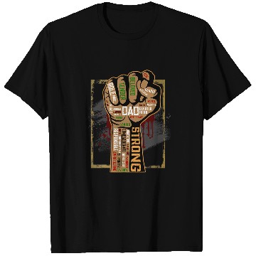 Discover Mens Black Dad African American Melanin Pride Black History Month 1 T-Shirts