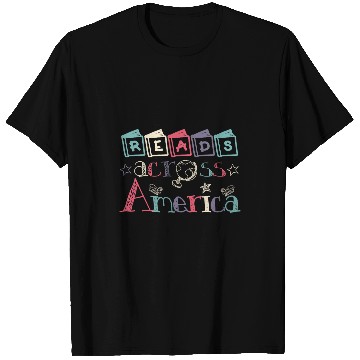 Discover Reading Book Reads Across Tee America Reading Teacher Books Reader Kids Reader T-Shirts