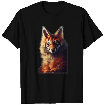 Discover Atmosphere Hypercute FoxHybrid Maine Coon Tiger Fluffy T-Shirts