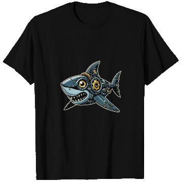 Discover Shark Robots Robotics Engineering Technology Programmer T-Shirts