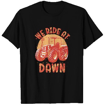 Discover We Ride At Dawn Dad Lawn Mower Make Laugh Day Yard Work 2 T-Shirts
