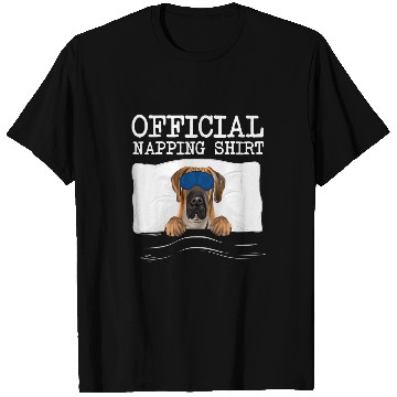 Discover Dog Great Dane Sleeping Brown Great Dane Sleep Official Napping T-Shirts