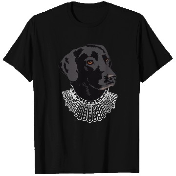 Discover Labrador Lab Dog with Ruth Bader Ginsburg Collar RBG Labrador T-Shirts