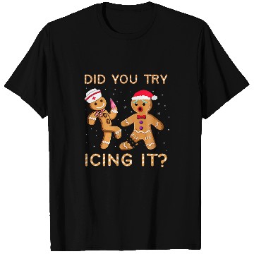 Discover Did You Try Icing It Retro Christmas Gingerbread nurses Squad T-Shirts