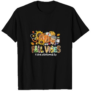 Discover Fall Vibes That Phlebotomist Life Pumpkin Stethoscope T-Shirts