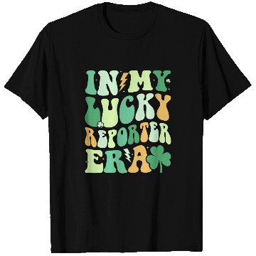 Discover Groovy in My Lucky Reporter Era St Patricks Day Clover T-Shirts