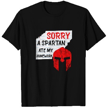 Discover Homework Spartan Student Excuses Sparta Warrior T-Shirts