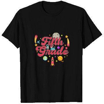Discover Fifth Grade Teacher Outer Space Solar System Planet T-Shirts