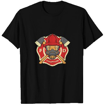 Discover Fireman Firefighter Volunteer fires Department Fireman Firefighter 36 Firemen T-Shirts