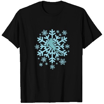 Discover Skiing Ski with Snowflake Winter Vacation T-Shirts