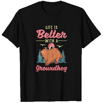 Discover Life is better with a Groundhog Marmot 2 T-Shirts