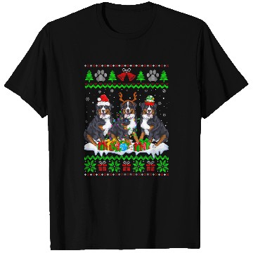 Discover Christmas Bernese Mountain Dog Puppy Lover Ugly xmass Sweater T-Shirts