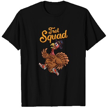 Discover Turkey Trot Squad Funny Thanksgiving Run Cute Matching T-Shirts