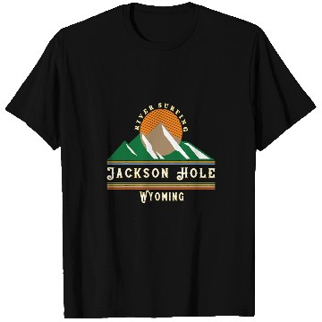 Discover Surf Life Jackson Hole Wyoming vintages Retro Mountain River Surfing T-Shirts
