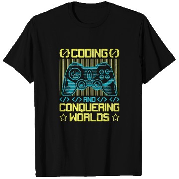 Discover Web Developer Gamer Nerd Video Gaming Computer Programmer 1 T-Shirts