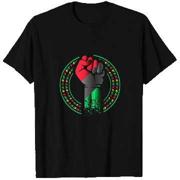 Discover Black History Month Apparel BLM Pro Black Power Fist T-Shirts