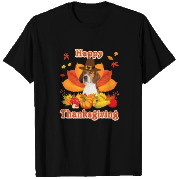 Discover Happy Thanksgiving English Foxhound Dog Im Thankful For My T-Shirts