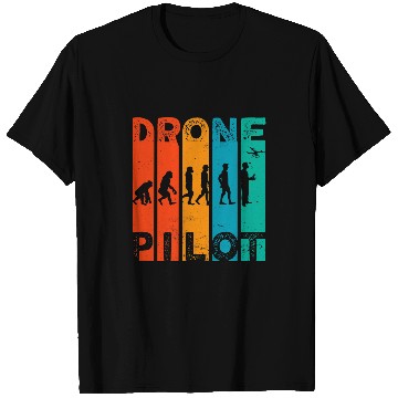 Discover Drone pilot evolution Funny Drone pilot Drone Evolution T-Shirts