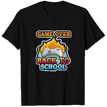 Discover Game Over Back To School Teacher Student Controller Gamer T-Shirts