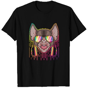 Discover Music Bat Dj With Headphones Musical Bat Lovers 39 T-Shirts