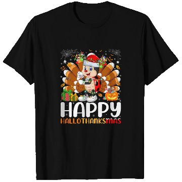 Discover Ladybug Lover Halloween Christmas Happy Hallothanksmas T-Shirts