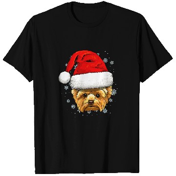 Discover Yorkshire Terrier Dog Christmas Santa Clause Navidad Xmas351 Yorkie T-Shirts