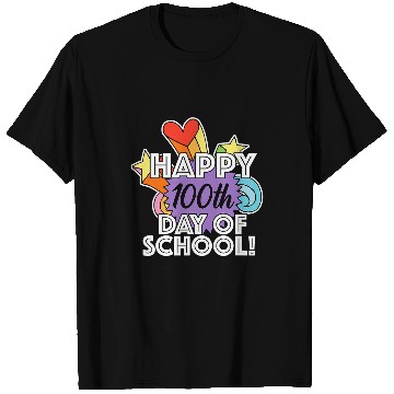 Discover Happy 100th Day of School Student or Elementary Teacher T-Shirts