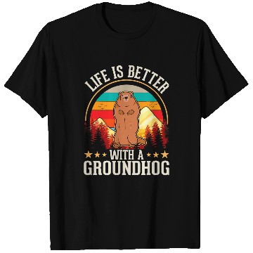 Discover Life is better with a Groundhog Woodchuck Marmot 2 T-Shirts