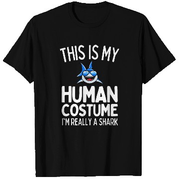 Discover This Is My Human Costume Im Really A Whale Shark Funny T-Shirts