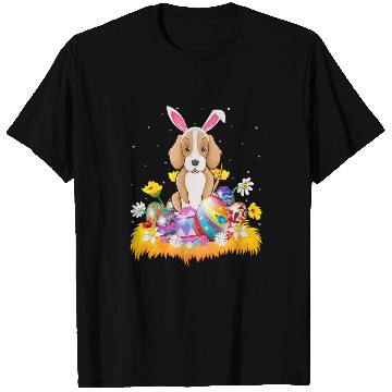 Discover Funny Easter Egg Lover Foxhound Dog Easter Sunday T-Shirts