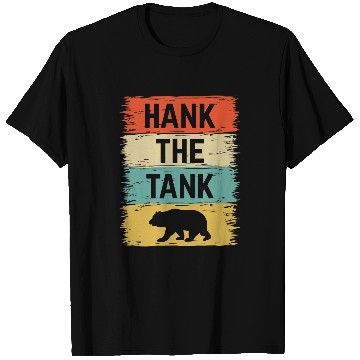 Discover Funny Bear Retro Hank The Tank Bear Lake Tahoe californias Black Cute Bears T-Shirts