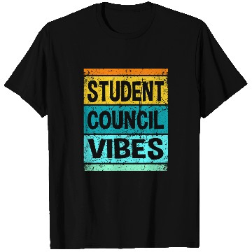 Discover Retro Student Council Vibes Groovy School Student Council 1 T-Shirts
