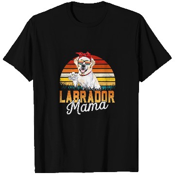 Discover Labrador Lab Dog Yellow Lab Mama bests Labrador Mom Ever Mothers Day Dog Mom T-Shirts