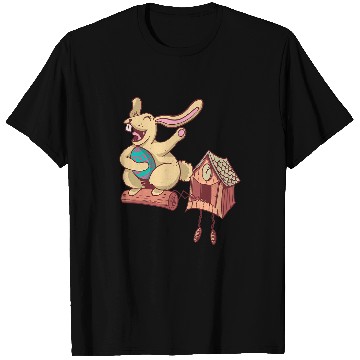Discover Rabbits Easter Bunny Cuckoo Clock Rabbit Easter Egg Laughing Holiday 6 T-Shirts