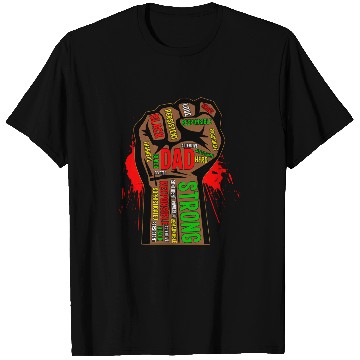 Discover Black Dad African American Melanin Pride Black History Month T-Shirts